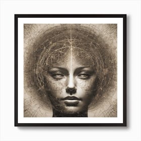 Woman'S Head 2 Art Print