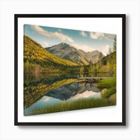 A Large Wall Art Of A Serene Landscape With A Calm 3rn 72gds12xfahzmfpnlg Ahnc8iintkakxz4jhb4ybw (1) Art Print