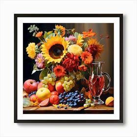 Fruitful Flora Fantasies Art Print