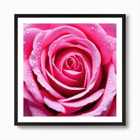 Pink Rose Art Print