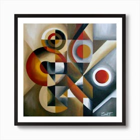 Abstract Painting Cubismo Abstract 8 Art Print