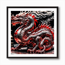 Red Dragon Art Print