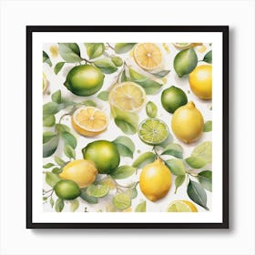 Lemons and Limes Art Print