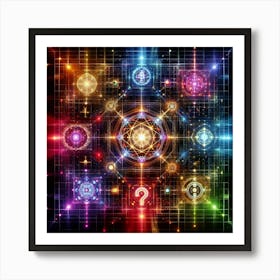 Quantum Grid 1 Art Print