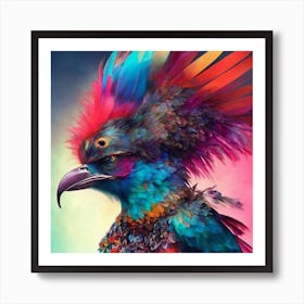 Colorful Parrot Art Print