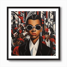 Man In Sunglasses Art Print