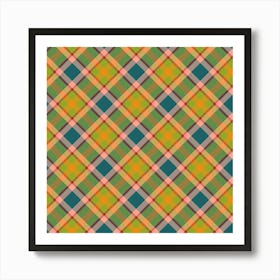 Plaid Fabric 13 Art Print