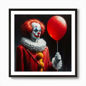 Sad Clown Art Print