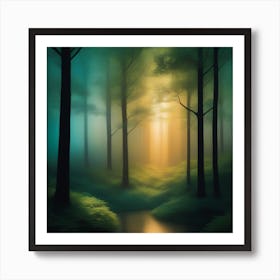 Mystical Forest Retreat 5 Art Print