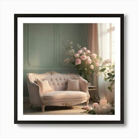 Room With Flowers Art Print