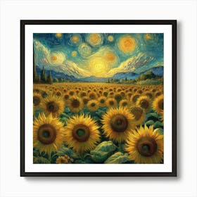 Sunflowers, Vincent van Gogh  Art Print