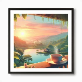 Sunrise In The Morning 1 Art Print