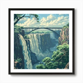 Victoria Falls Bridge Art Print