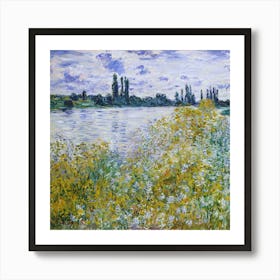 Claude Monet.Printed wall painting, high-level art. Art Print