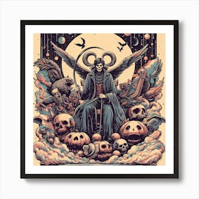 Demons In The Sky Art Print