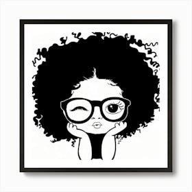 Cute girl Art Print