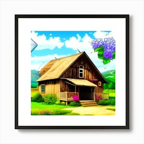 House In The Countryside Art Print