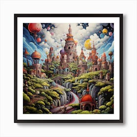 City In The Sky Art Print