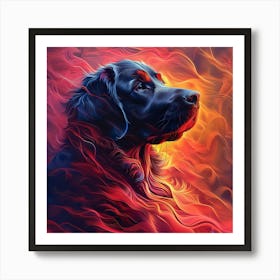 Fire Dog 2 Art Print