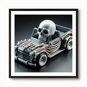 Skeleton Car 4 Art Print