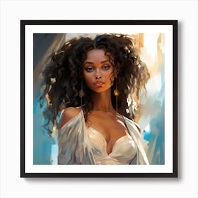 Melanin Queens Unleashed in Empowering Abstract Portraits Art Print