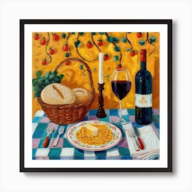 Osteria Del Colle Verde Trattoria Italian Food Kitchen Art Print