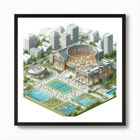 San Francisco Sports Arena Art Print