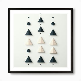 Geometric Triangles 1 Art Print