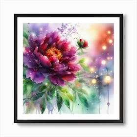 Peony Painting Art Print