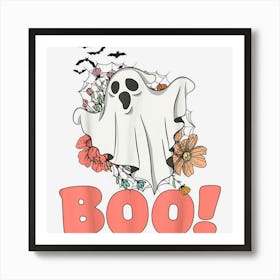 Funny Halloween Boo Ghosts Trick Treat For Women Kids Art Print