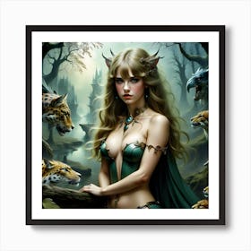 Faerie girl Art Print