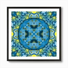 Ukraine Symbol Blue And Yellow Pattern 2 Art Print