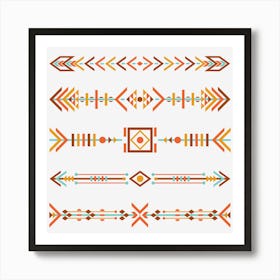 Navajo Arrows Art Print