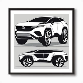 Mercedes-Benz Suv Concept Art Print
