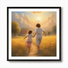 Mother and Daughter Art Print