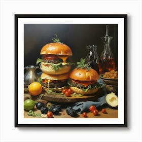 Burgers Art Print