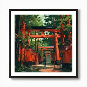 Fushigi Tori Gate Art Print