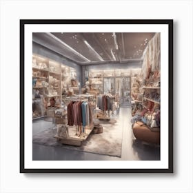 Fashion Store Stock Videos & Royalty-Free Footage Art Print