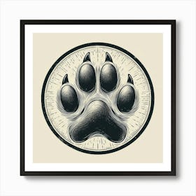 Paw Print Art Print