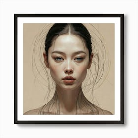 Portrait Of A Woman 9 Art Print