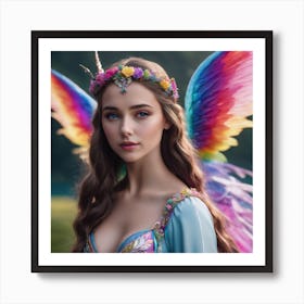 Rainbow Fairy Art Print