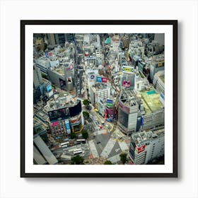 Shibuya Crossing Art Print