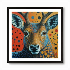 Deer Head Art Print