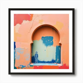 Wall In Morocco Art Print