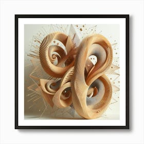 Ornate wood carving 28 Art Print