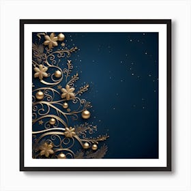 Christmas Tree Background 5 Art Print