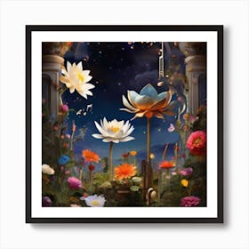 Lotus Flower Art Print