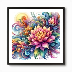 Lotus Flower 11 Art Print