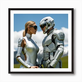 Futuristic Couple 113 Art Print