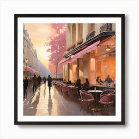 Paris At Sunset.5 Art Print